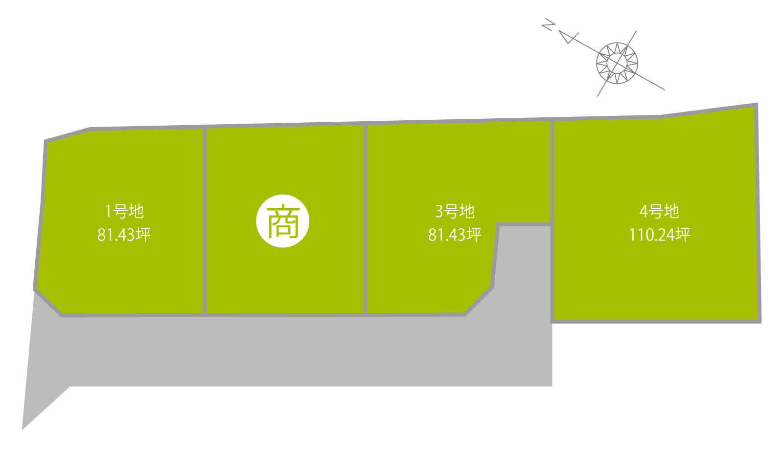 多度津町大字庄2期（全4区画）