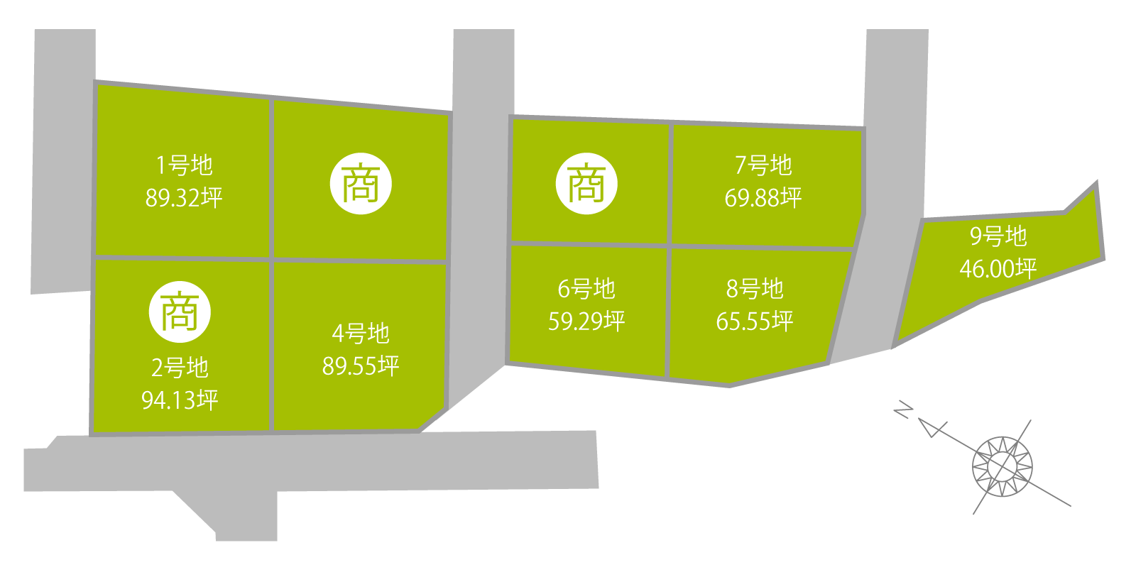丸亀市津森町17期（全9区画）